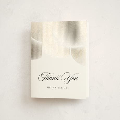 Foil-Pressed Mitzvah Thank You Cards