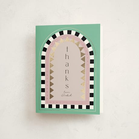 Foil-Pressed Mitzvah Thank You Cards