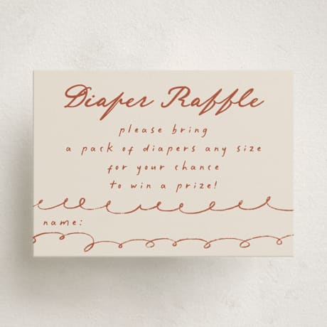 Mini Baby Shower Insert Cards