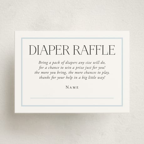 Mini Baby Shower Insert Cards