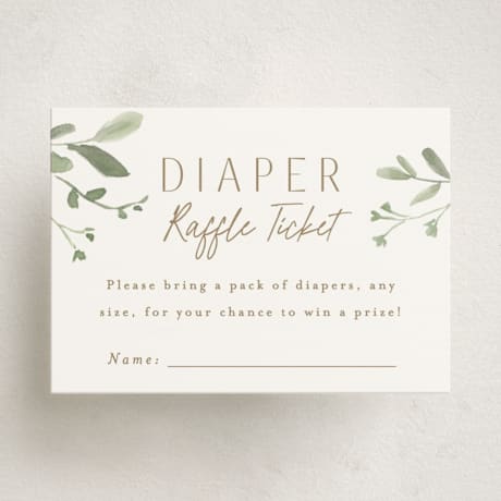 Mini Baby Shower Insert Cards