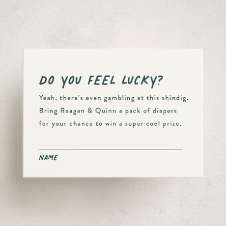 Mini Baby Shower Insert Cards