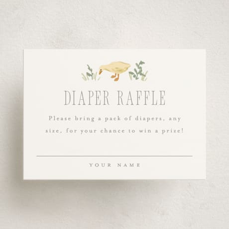 Mini Baby Shower Insert Cards