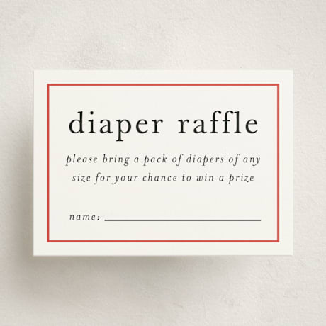 Mini Baby Shower Insert Cards