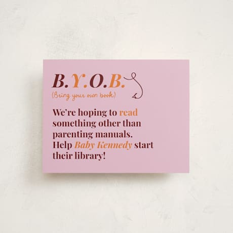 Baby Shower Insert Cards