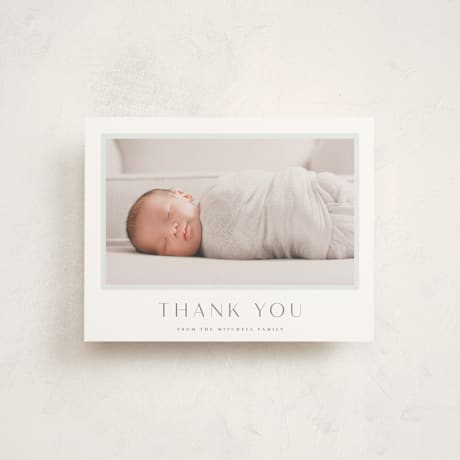 Flat Birth Announcement Thank You Cards