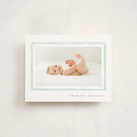 Flat Birth Announcement Thank You Cards