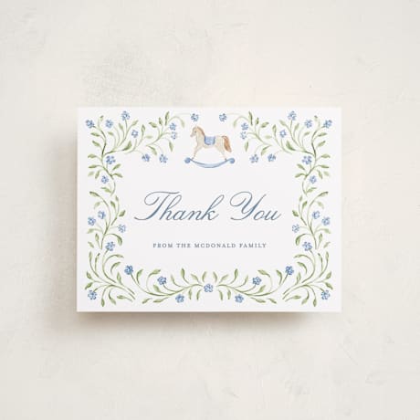 Flat Birth Announcement Thank You Cards