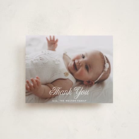 Flat Birth Announcement Thank You Cards