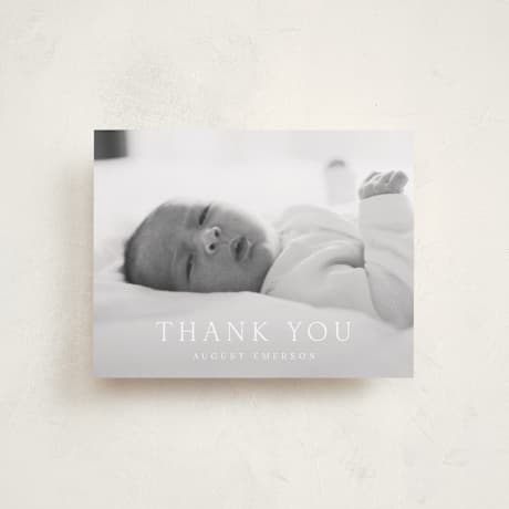 Flat Birth Announcement Thank You Cards