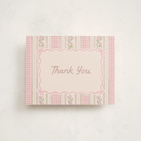 Flat Birth Announcement Thank You Cards