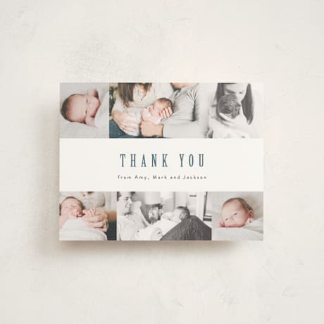 Flat Birth Announcement Thank You Cards