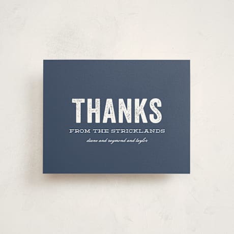 Flat Birth Announcement Thank You Cards
