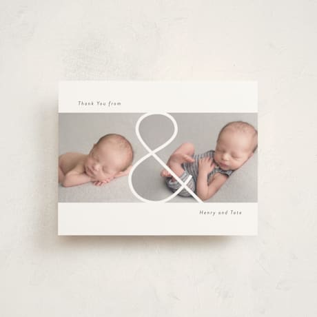 Flat Birth Announcement Thank You Cards