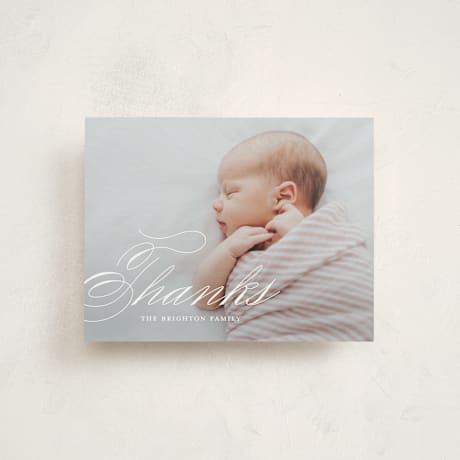 Flat Birth Announcement Thank You Cards