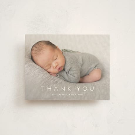 Flat Birth Announcement Thank You Cards
