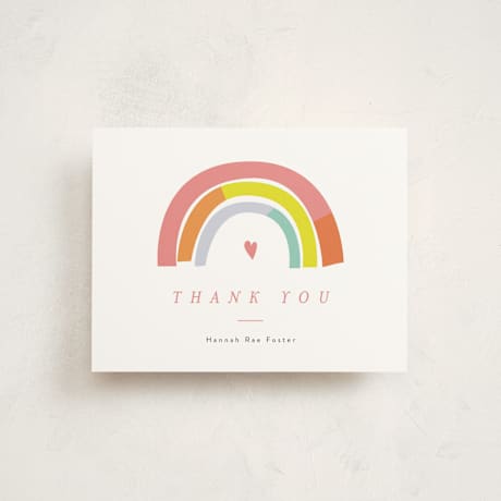 Flat Birth Announcement Thank You Cards
