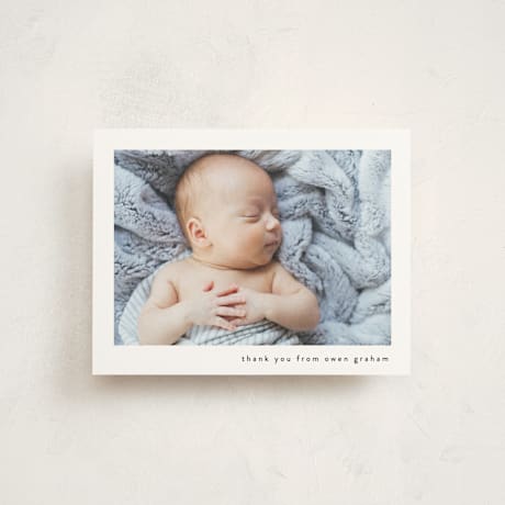 Flat Birth Announcement Thank You Cards