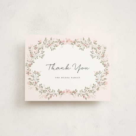 Flat Birth Announcement Thank You Cards