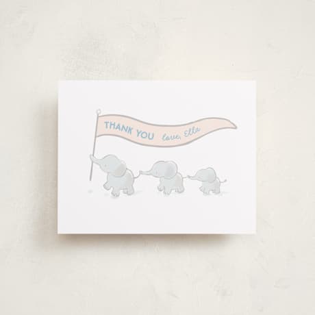 Flat Birth Announcement Thank You Cards