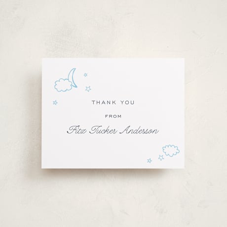 Flat Birth Announcement Thank You Cards