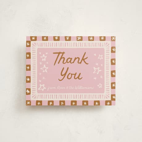 Flat Birth Announcement Thank You Cards
