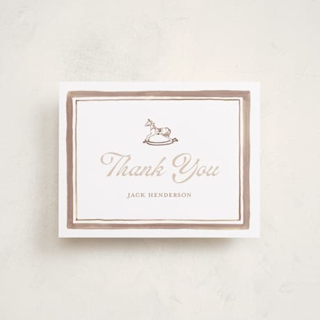 Flat Birth Announcement Thank You Cards