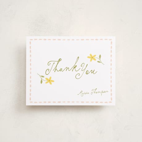 Flat Birth Announcement Thank You Cards