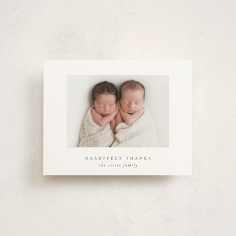 Flat Birth Announcement Thank You Cards