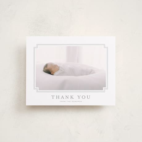 Flat Birth Announcement Thank You Cards