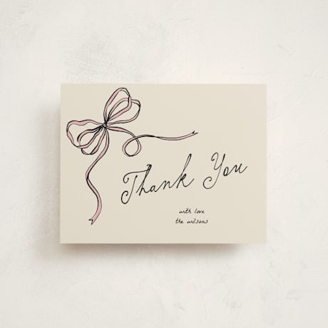 Flat Birth Announcement Thank You Cards