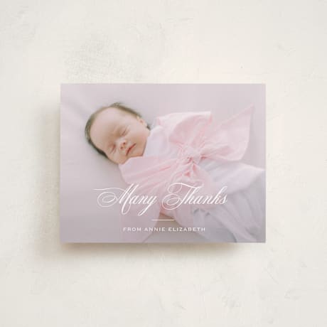 Flat Birth Announcement Thank You Cards