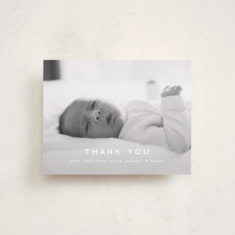 Flat Birth Announcement Thank You Cards
