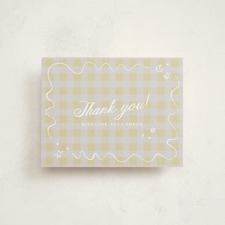 Flat Birth Announcement Thank You Cards