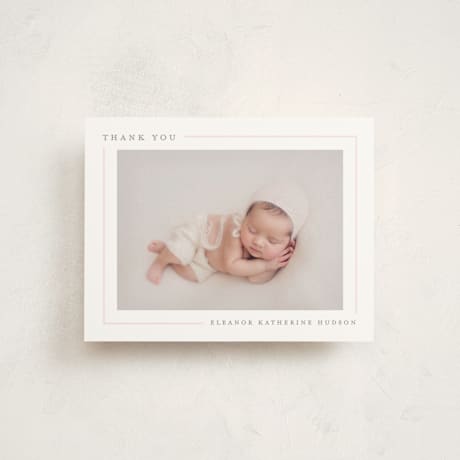 Flat Birth Announcement Thank You Cards