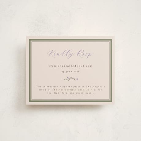 Debutante Party Enclosure Cards