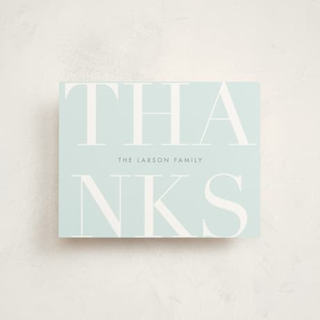 Flat Baby Shower Thank You Cards