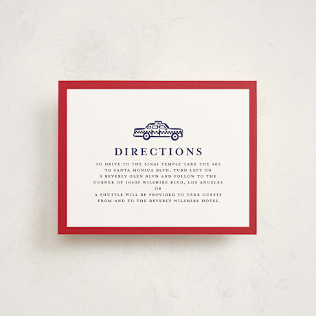 Mitzvah Direction Cards