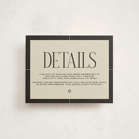 Mitzvah Direction Cards