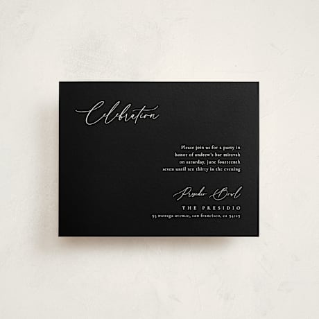Mitzvah Reception Cards