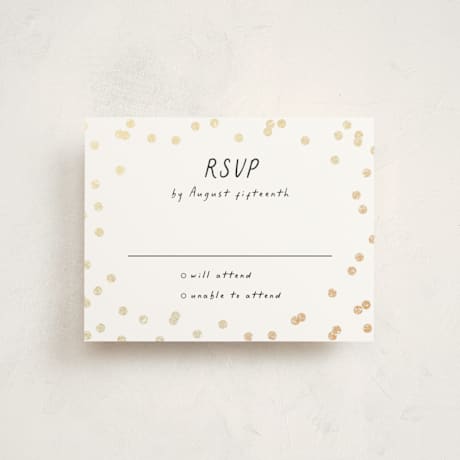 Foil-Pressed Mitzvah RSVP Cards