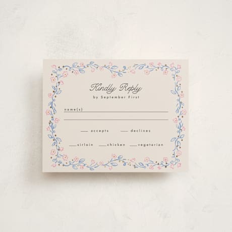 Foil-Pressed Mitzvah RSVP Cards