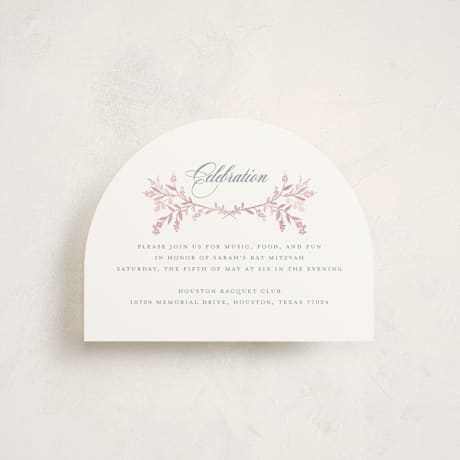 Mitzvah Reception Cards