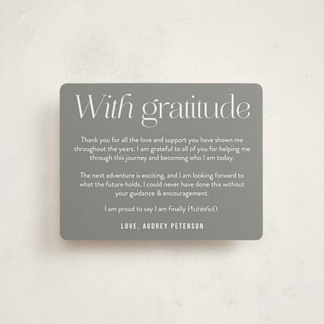 Graduation Insert Cards