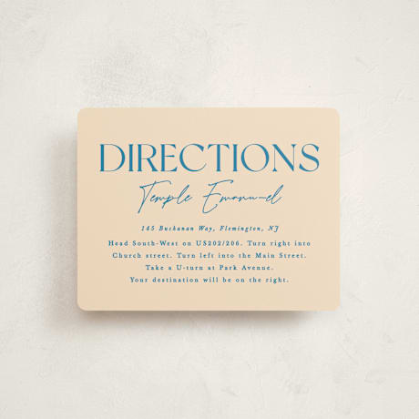 Mitzvah Direction Cards