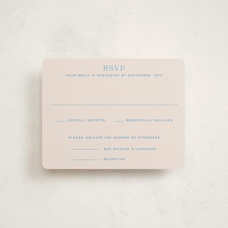 Mitzvah RSVP Cards