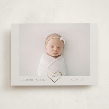 Foil-Pressed Birth Announcements