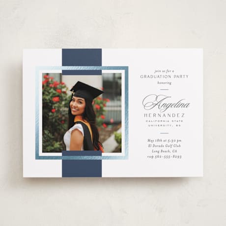 Foil-Pressed Graduation Party Invitations