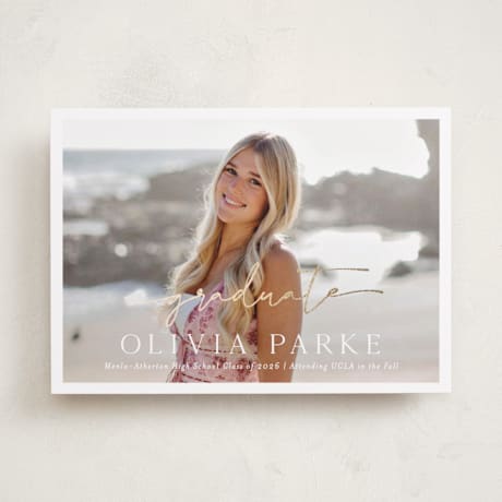 Foil-Pressed Graduation Announcements
