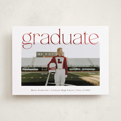 Foil-Pressed Graduation Announcements